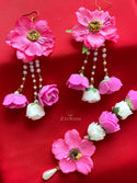 Rupa Hot Pink Earring Set
