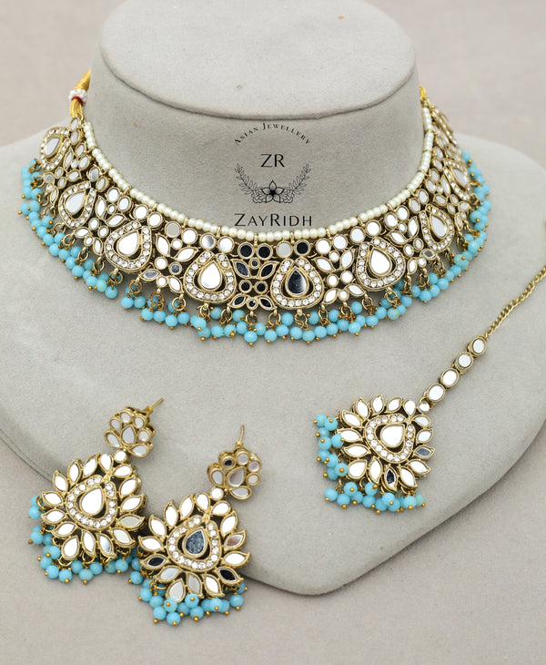 Arabia Necklace Earrings & Tikka Set