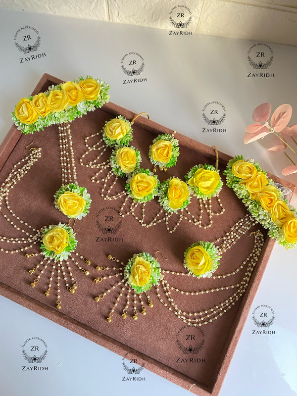 artificial flower jewellery 